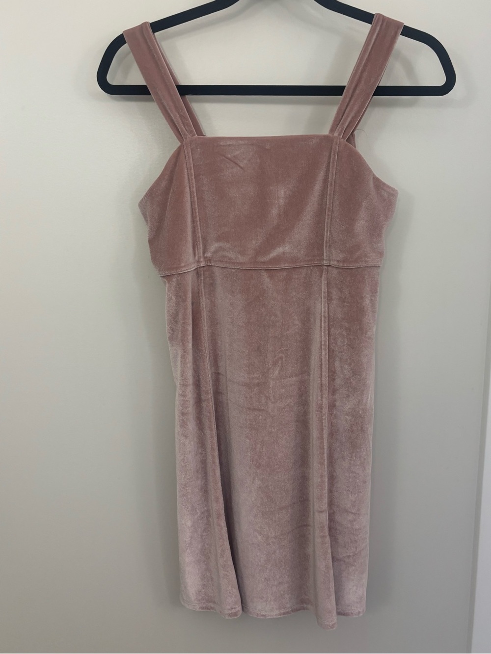 Abercrombie Girls’ Dusty Pink Velvet Pinafore Dress